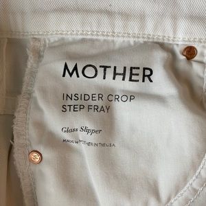 MOTHER Denim Insider Crop Step Fray